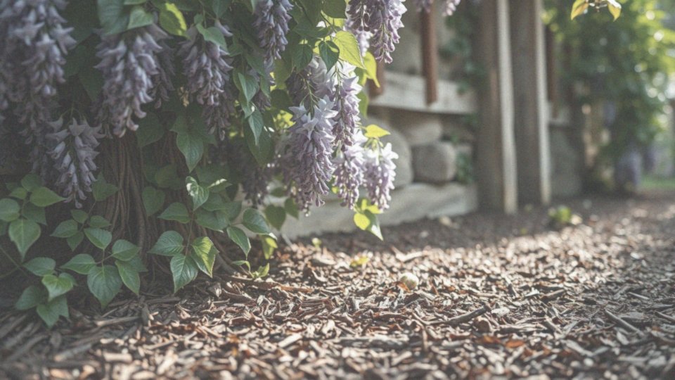 Jak ściółkowanie wpływa na wzrost wisterii?