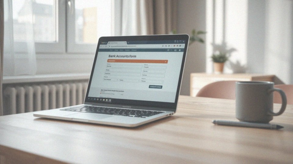 Jak wypełnić formularz online do otwarcia konta?